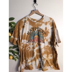 Fifth Sun Graphic Tee Happy Camper Sz 2X